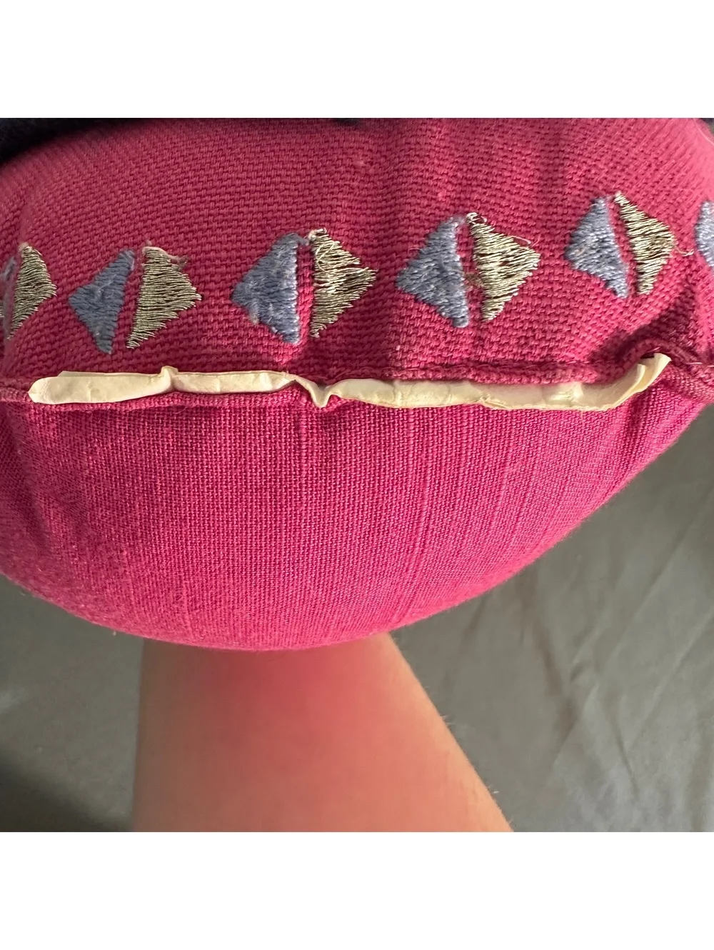 Hamsa Hand Magenta Pillow